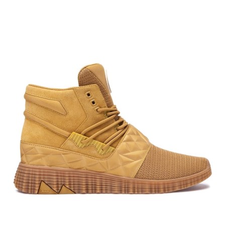 Supra Jagati Womens High Tops Shoes Yellow UK 29HVO